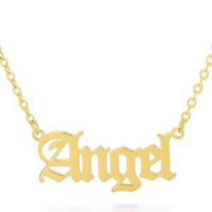 Angel Pendant Stainless Steel Necklace